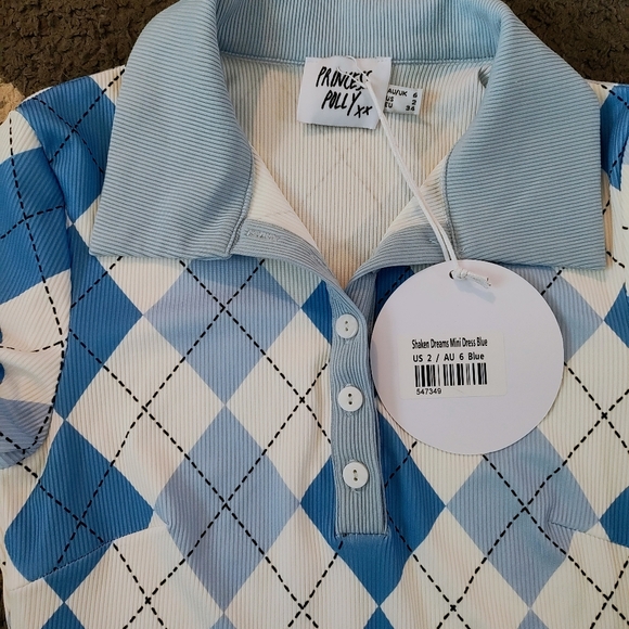 Princess Polly Shaken Dreams Mini Dress Size 2 - Picture 3 of 4